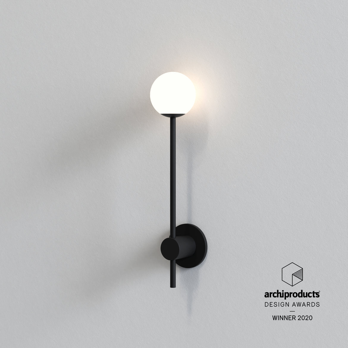Orb Wall Light, Black, G9, IP44