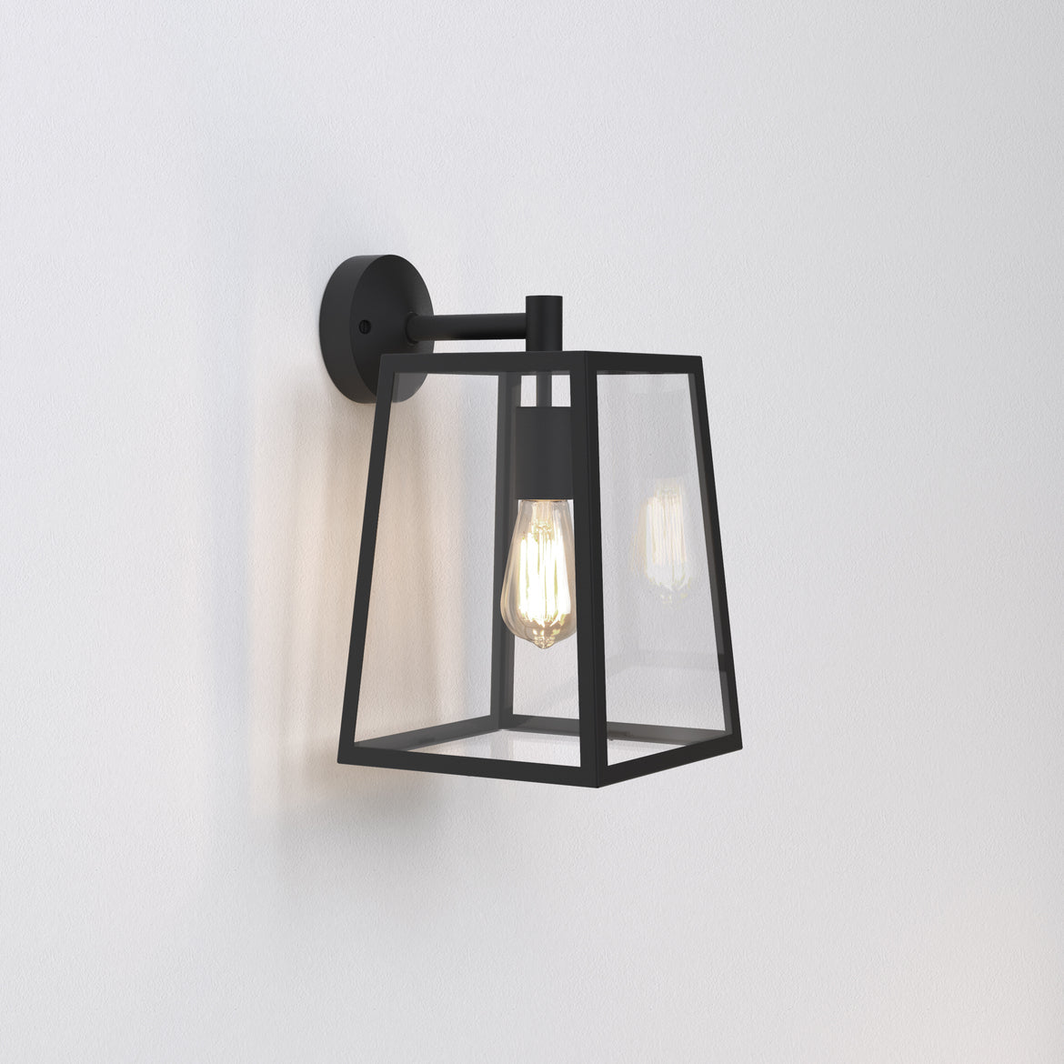 Calvi Wall Light, Black, E27, IP44