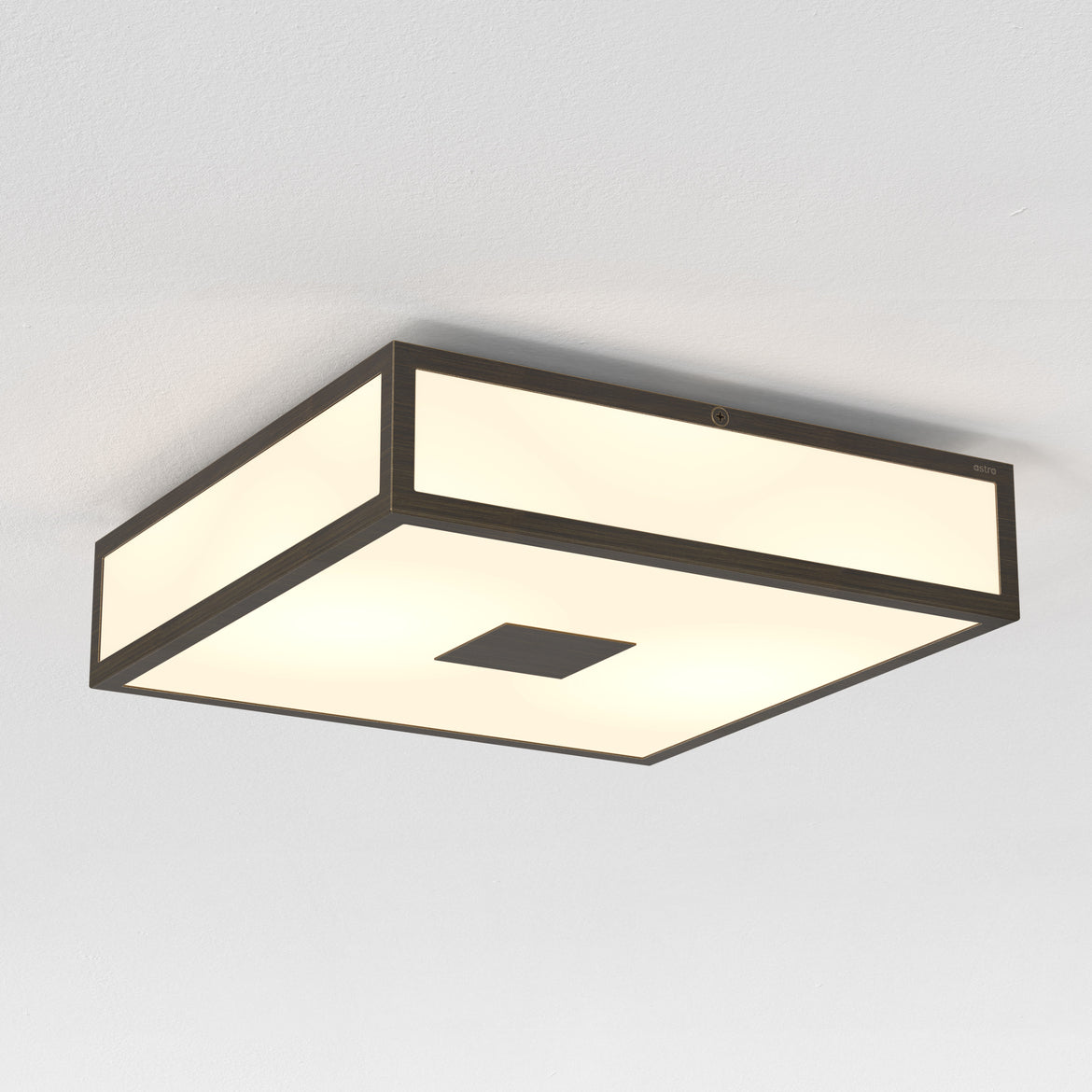 Mashiko 300 Medium Square Ceiling, Bronze, E27, IP44