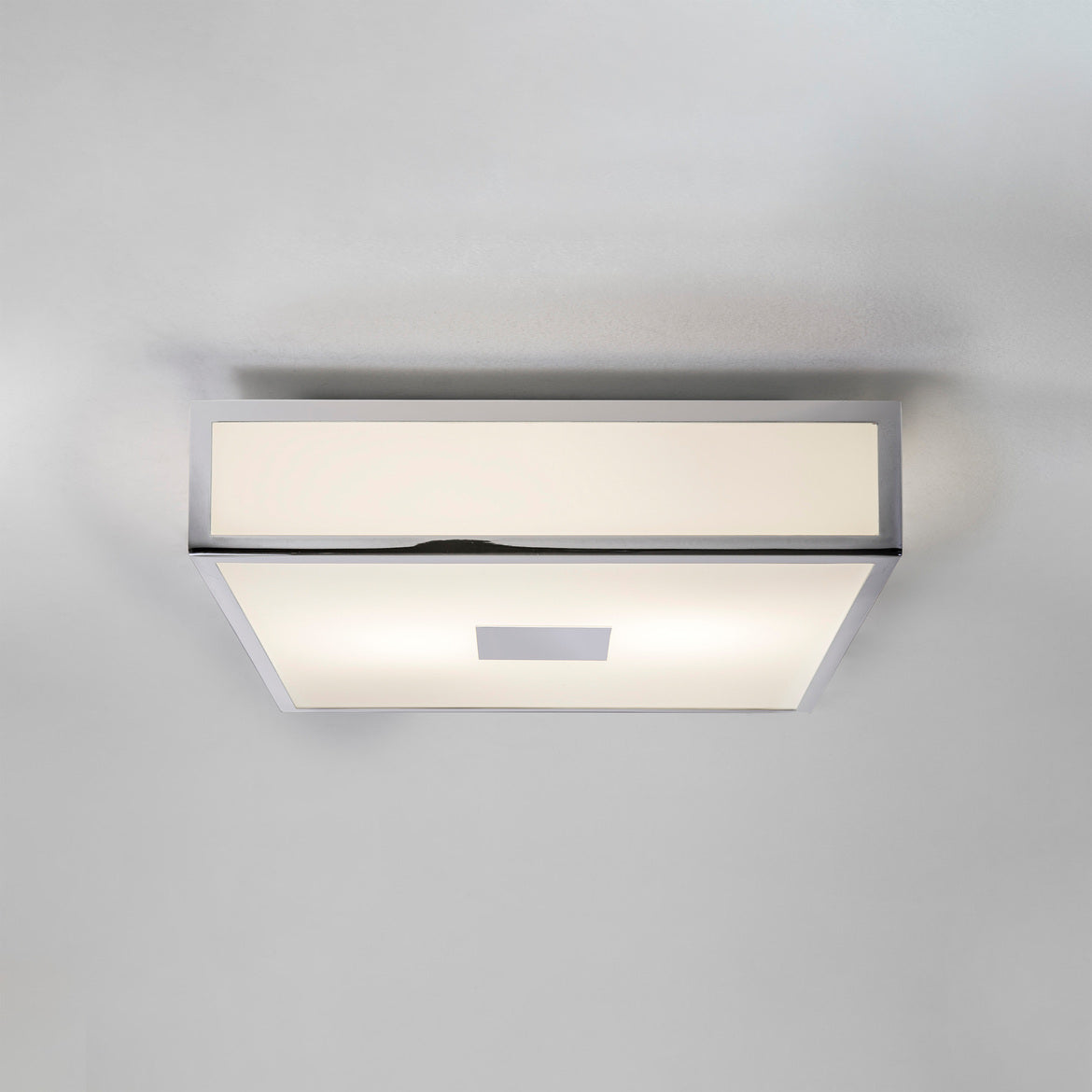 Mashiko 300 Medium Square Ceiling, Chrome, E27, IP44