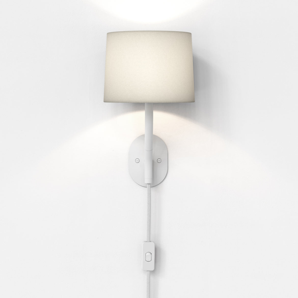 Arbor Reading Wall Light, White, Plug In, E14, IP20