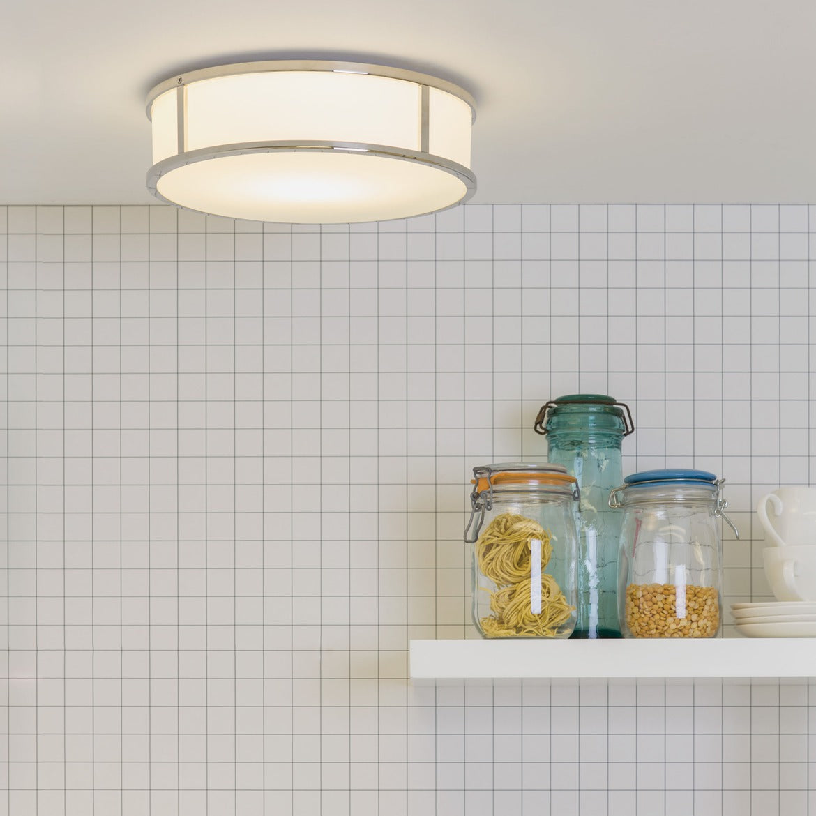 Mashiko Round Ceiling, Bronze, E27, IP44