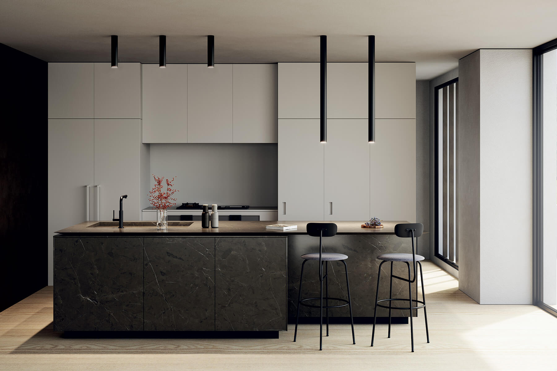 A-Tube Ceiling 30 cm L, White, GU10, IP20