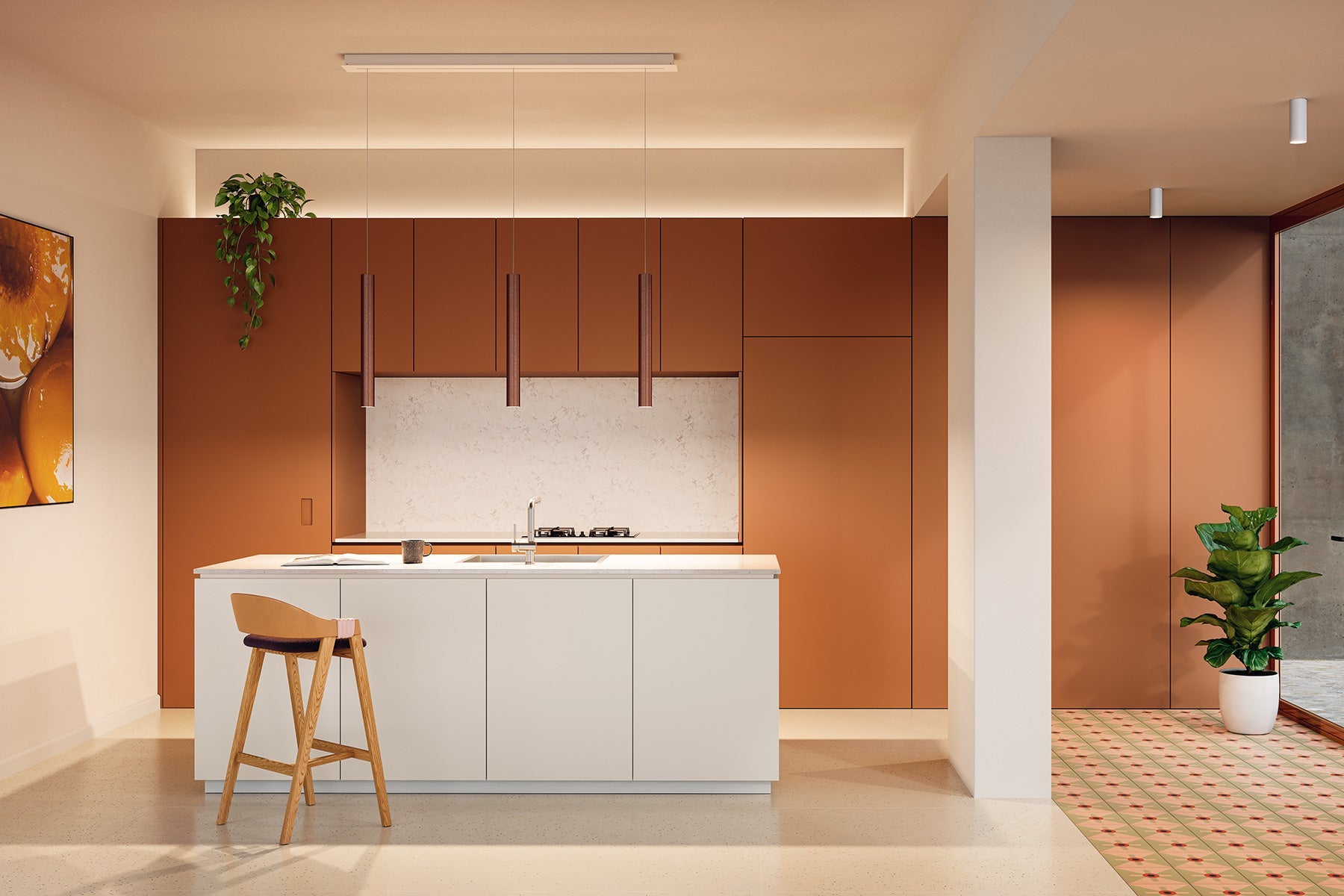 A-Tube Ceiling 30 cm L, Black, GU10, IP20