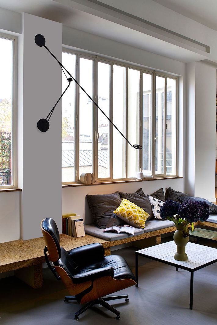 Aaro Adjustable Reading Wall, Black, LED, Touch Dim or Triac Dim, IP20