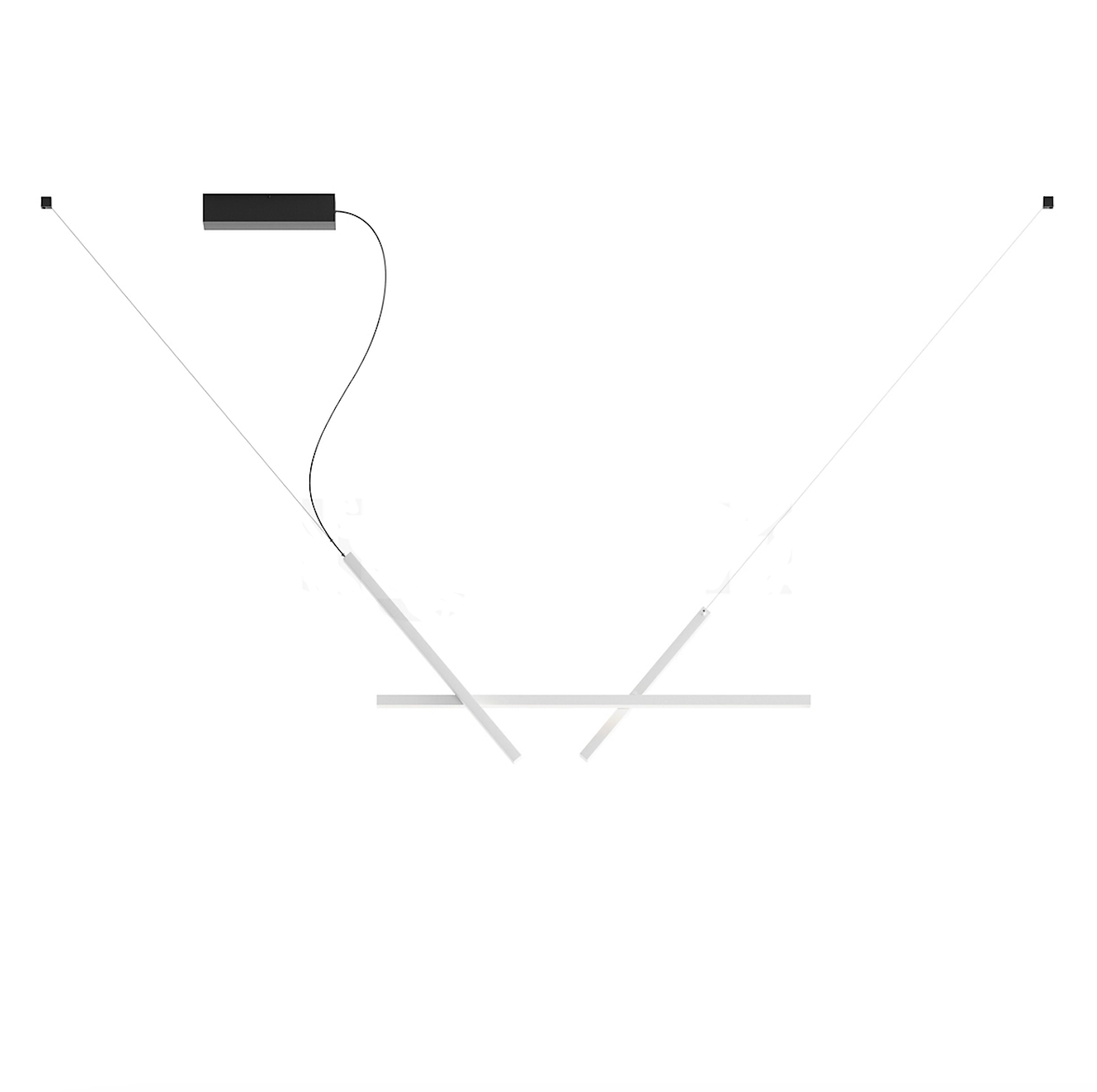 Across Adjustable Linear Pendant, White, LED, Phase Dim, IP20