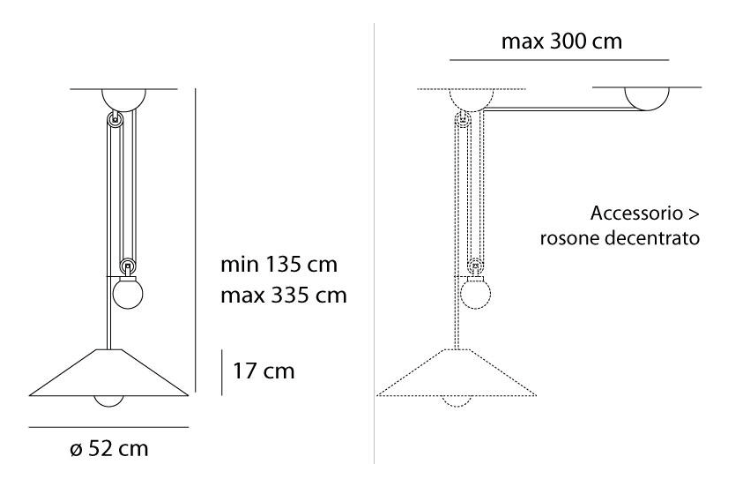 Aggregato Pendant, Cone, Anthracite, Slide, E27, IP20