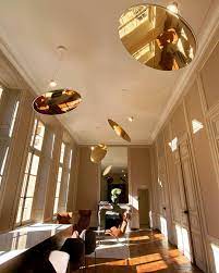 Amisol Pendant, Silver Mirror Stretch Reflector, 108 cm, LED, Push/DALI Dim, IP20