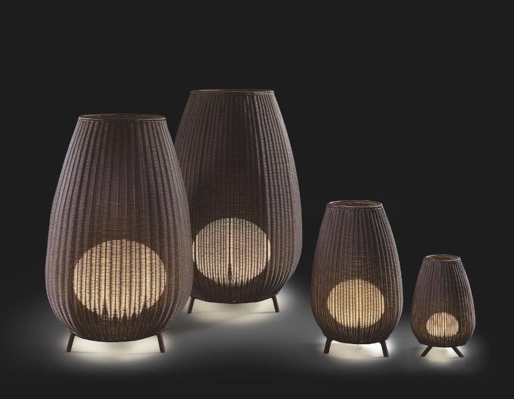 Amphora Floor 2, Large, Beige, E27, Plugs In, IP66