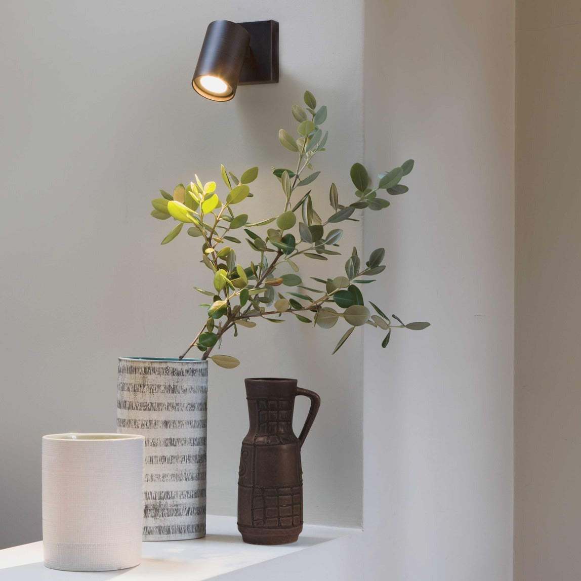 Ascoli Single Spot Light, Adjustable, Bronze, GU10, IP20