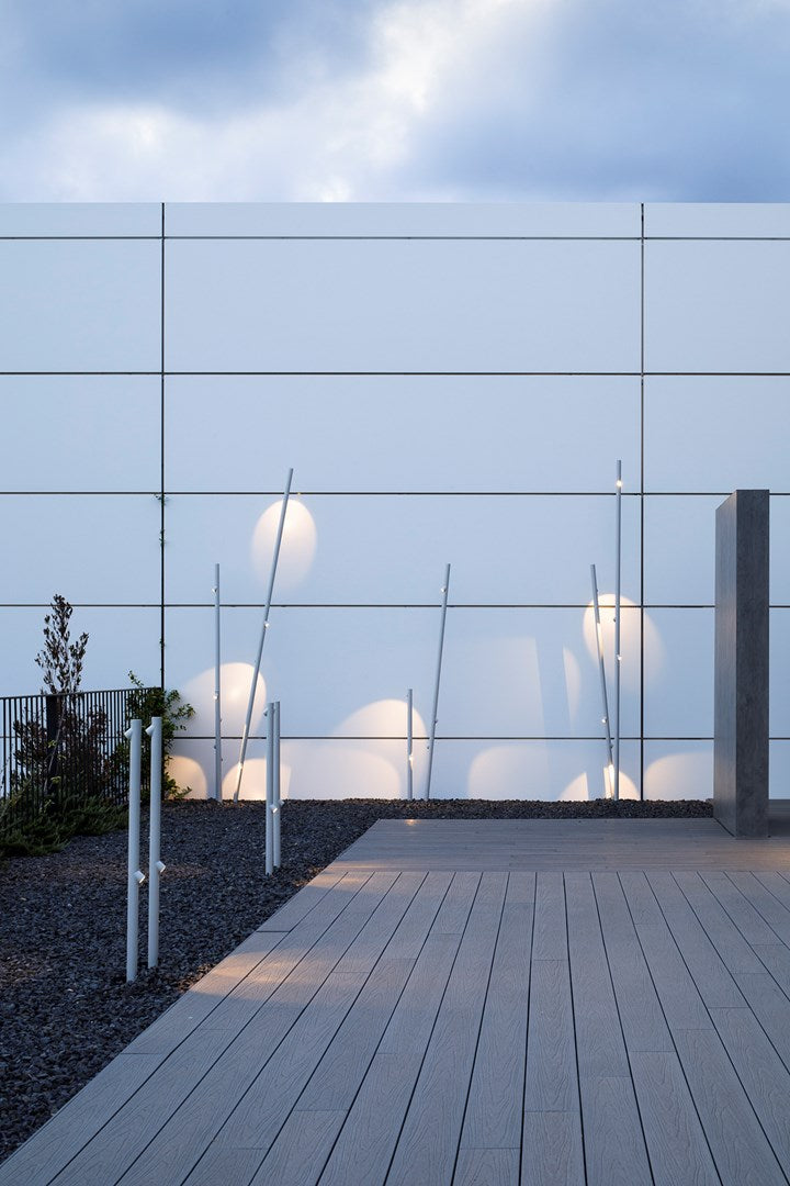 Bamboo Floor, 3 Beam, Oxide, LED, 6.3W, On/Off, IP66