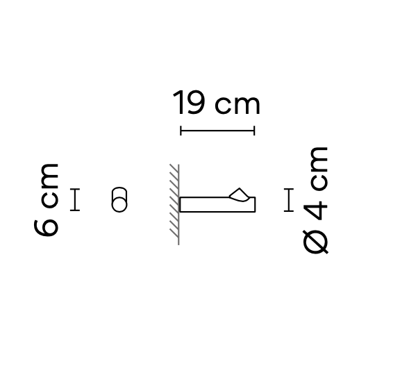 Bamboo Wall, White, LED, 2.1W, On/Off, IP66