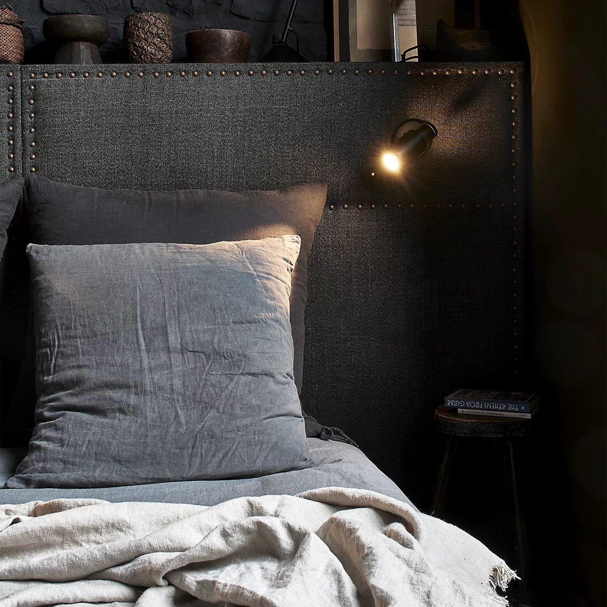 Biny Adjustable Reading Wall with Stick, Black, GU10, Thumbswitch, IP20