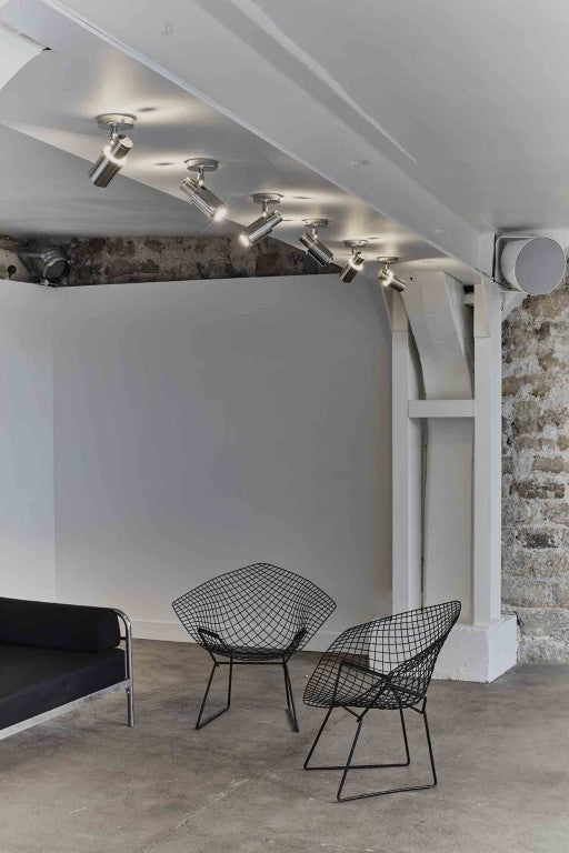 Biny Adjustable Spot with Stick, Black and Nickel, GU10, Triac Dim, IP20