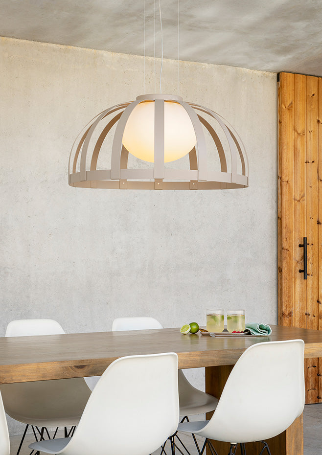 Bols Pendant, Anthracite with Polycarbonate Diffuser, LED, Triac Dim, IP65