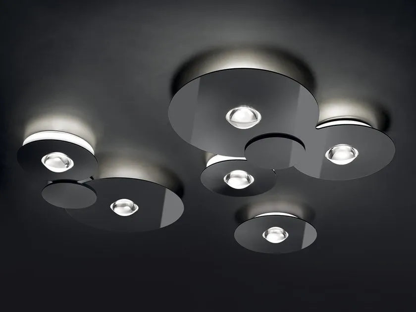 Bugia Ceiling, Triple Mega, Glossy Black, LED, Triac Dim, IP20