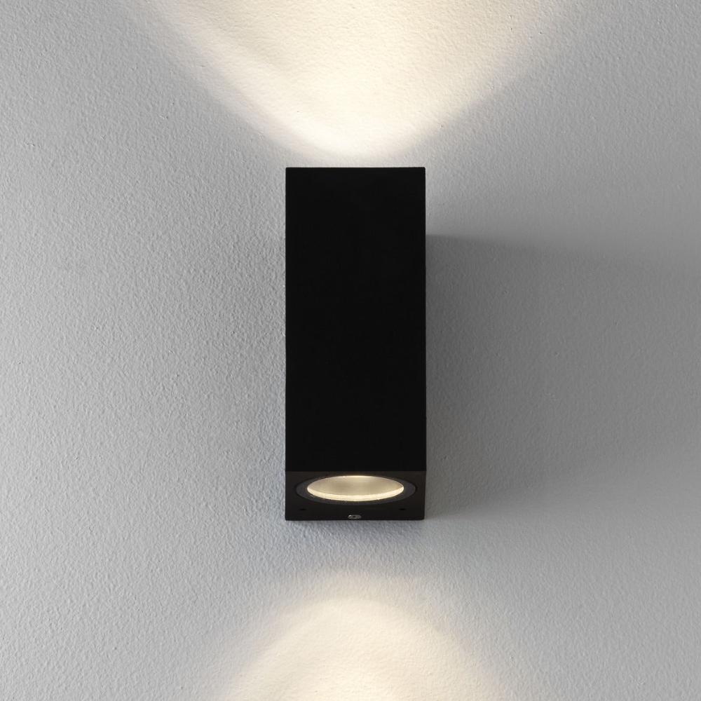 Chios 150, Wall Light, Textured Black, GU10, IP44