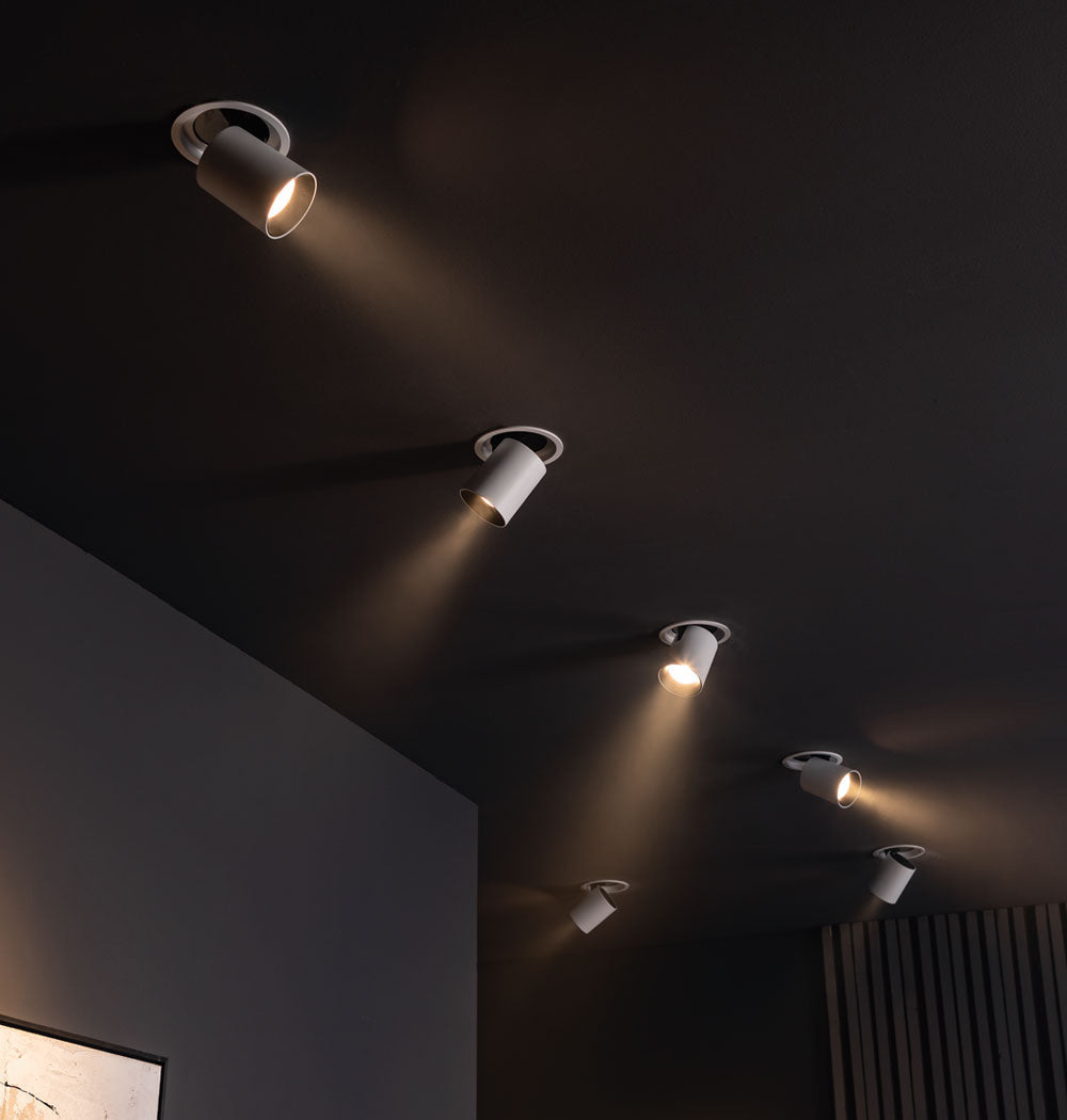 Cuckoo Extendable Spot Light, Adjustable, 120, White with Gold, 21.5W, LED, Dim, IP40