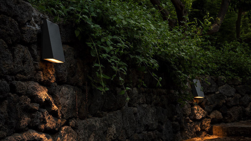 Cuneo Wall or Ground Light, Small, Rust, LED, On/Off, IP65