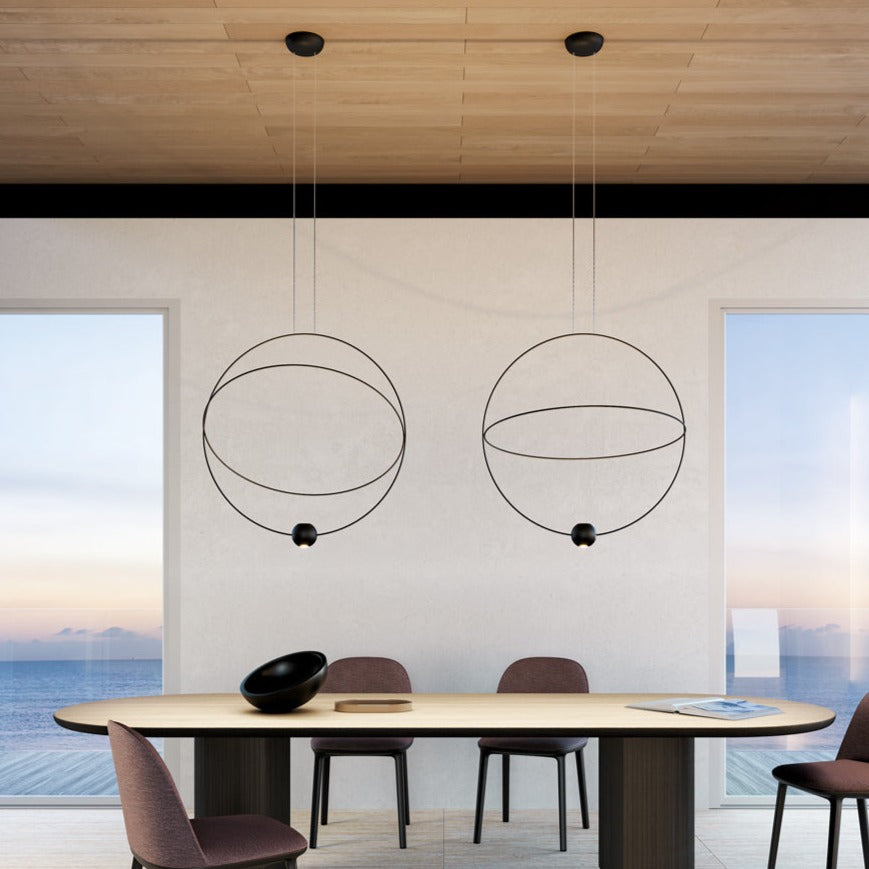 Elara Pendant, Black, LED, Triac Dim, IP20