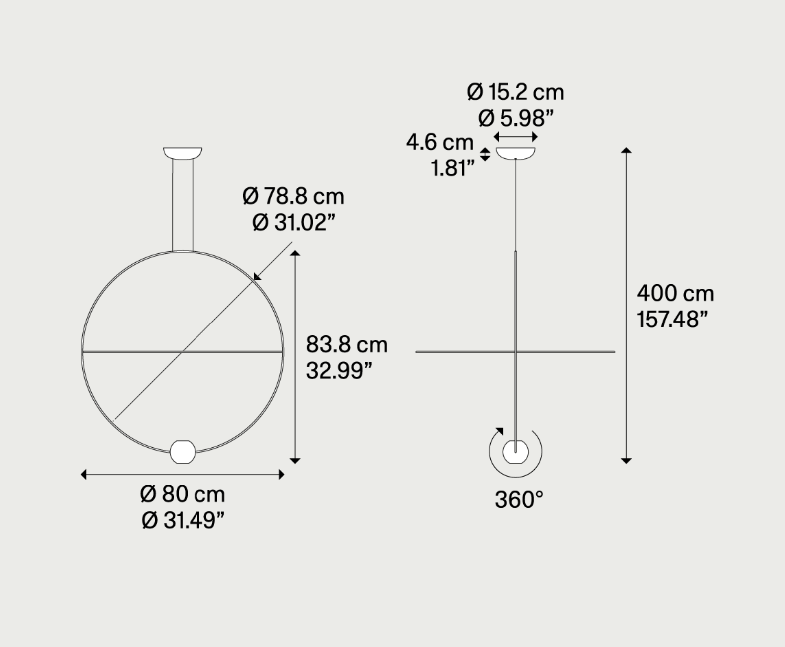 Elara Pendant, Black, LED, Triac Dim, IP20