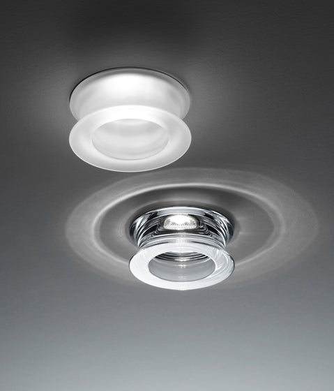 Faretti Eli Semi-Flush Downlight, Frosted Glass, GU10, IP20