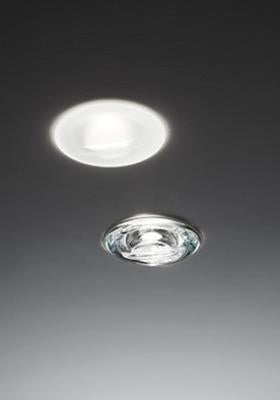 Faretti Jnat Semi-Flush Downlight, Frosted Glass, GU10, IP44