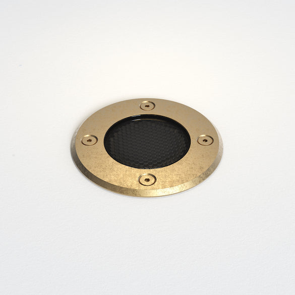 Gramos, Inground Uplight, Brass, Round, GU10, IP65