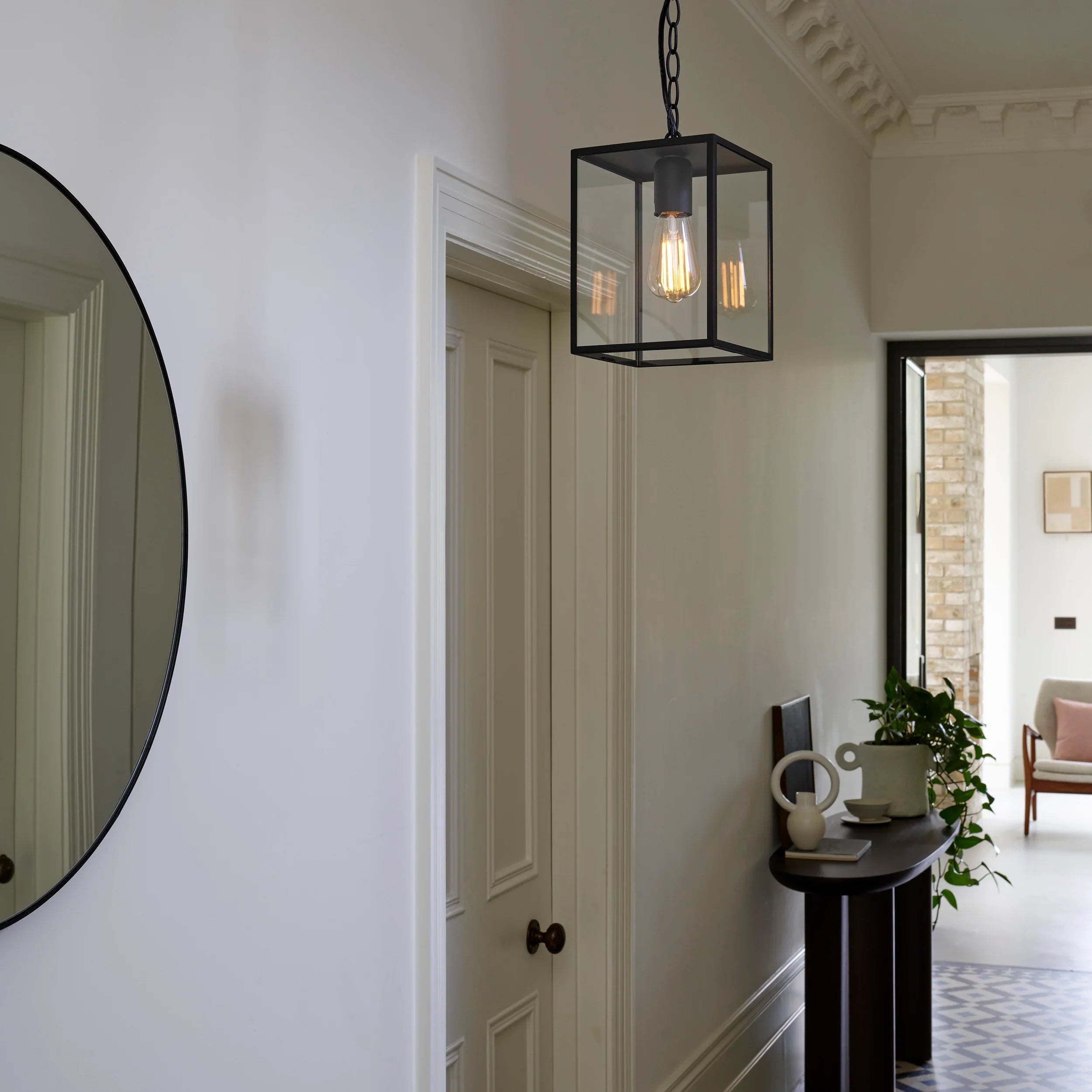 Homefield Pendant, Black, E27, IP23