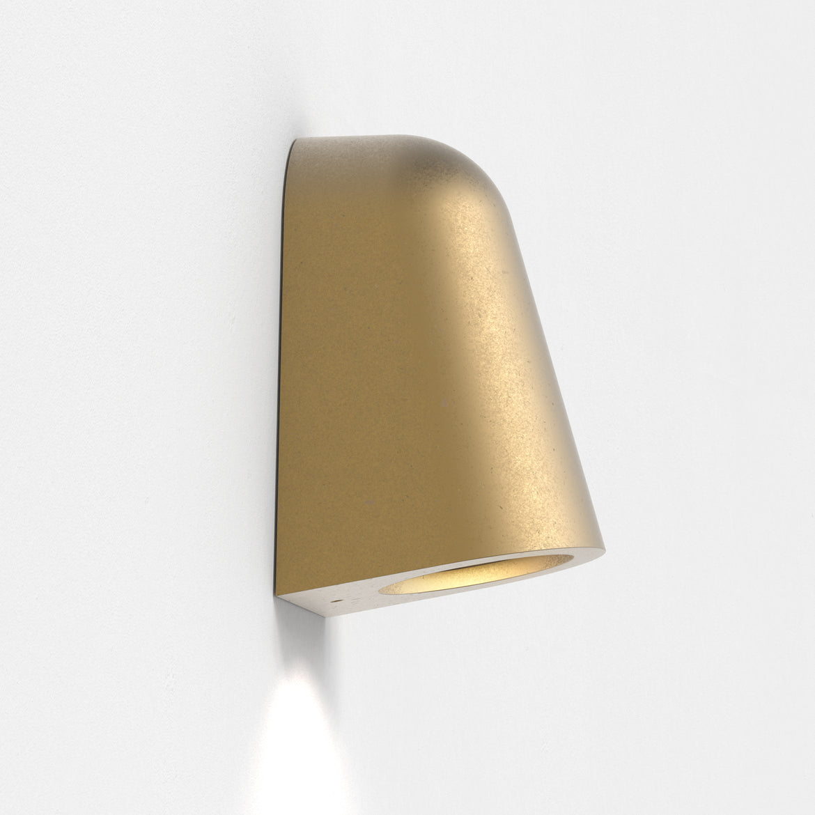 Mast Wall Light, Antique Brass, GU10, IP65
