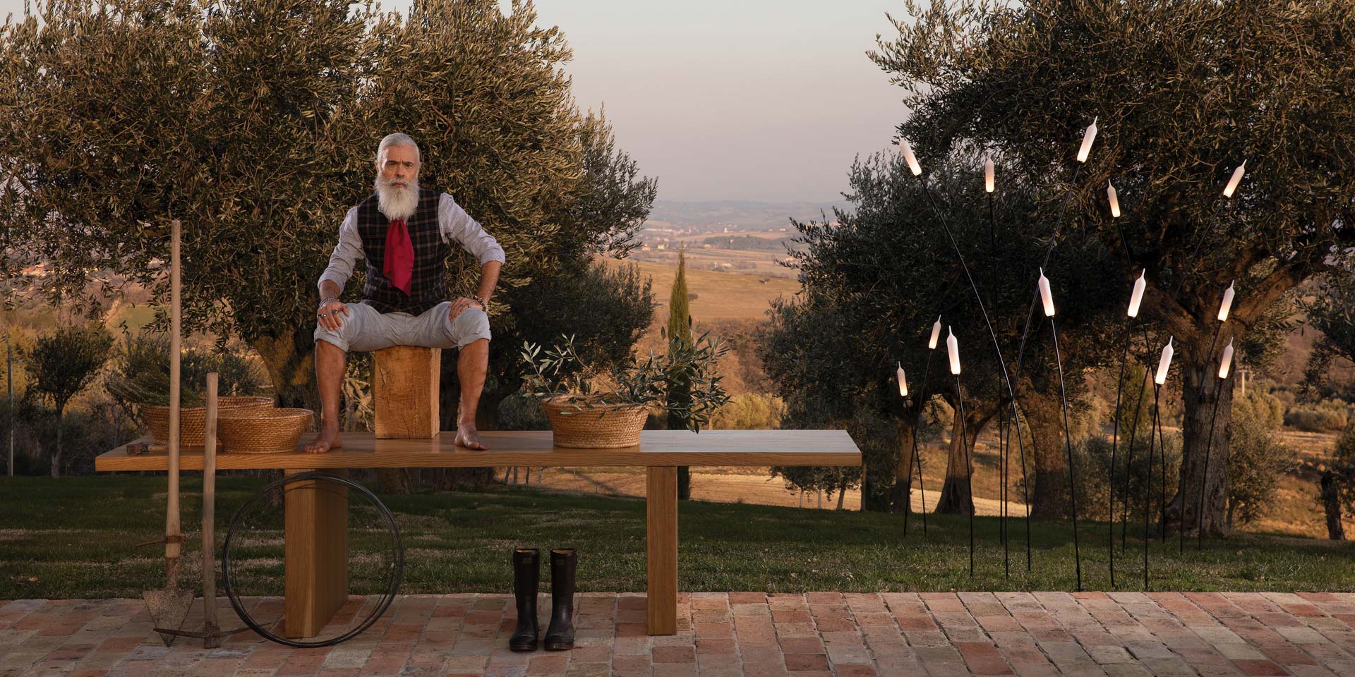 Nilo Floor Lamp, LED, IP65