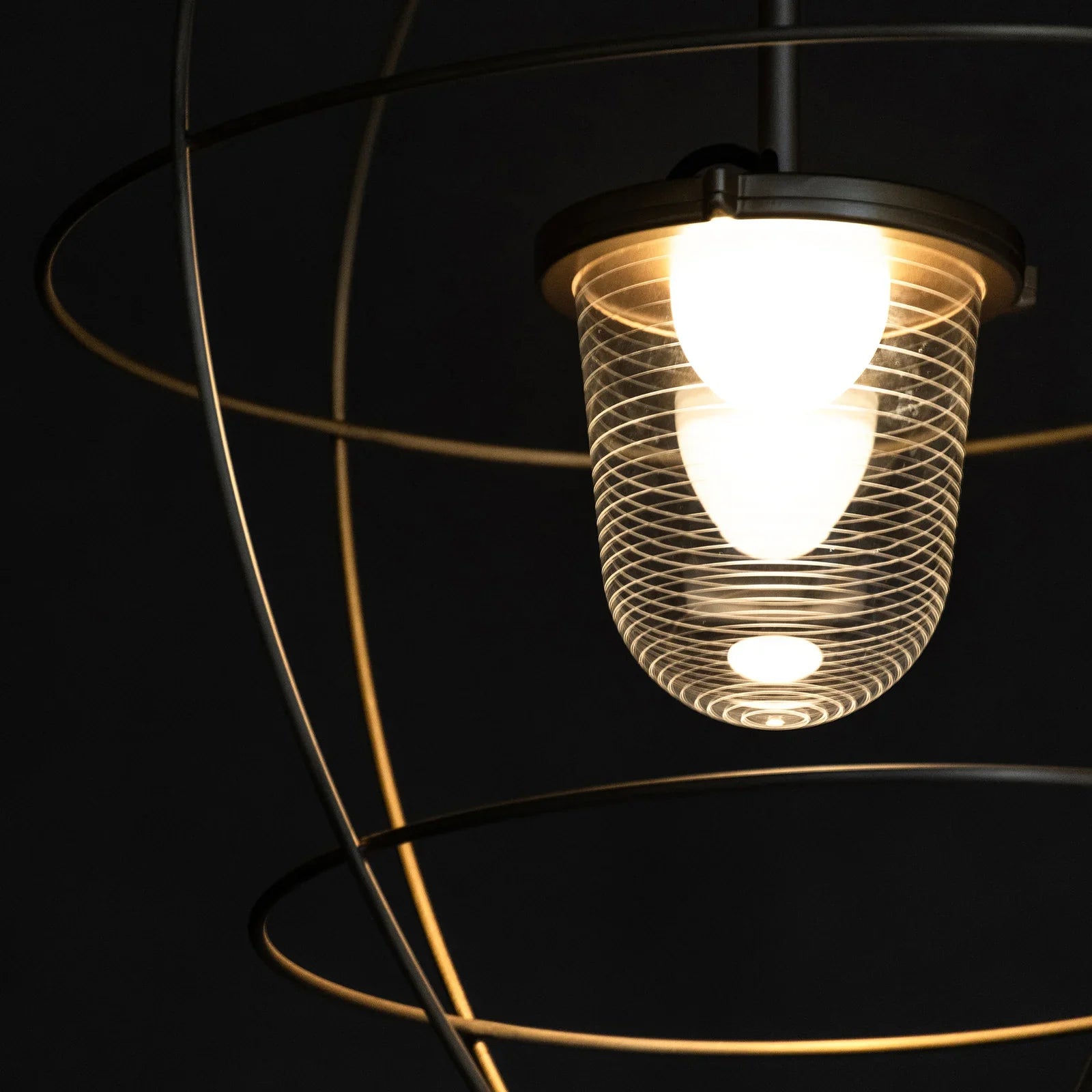 Nottola Pendant, Brass, LED, On/Off, IP65