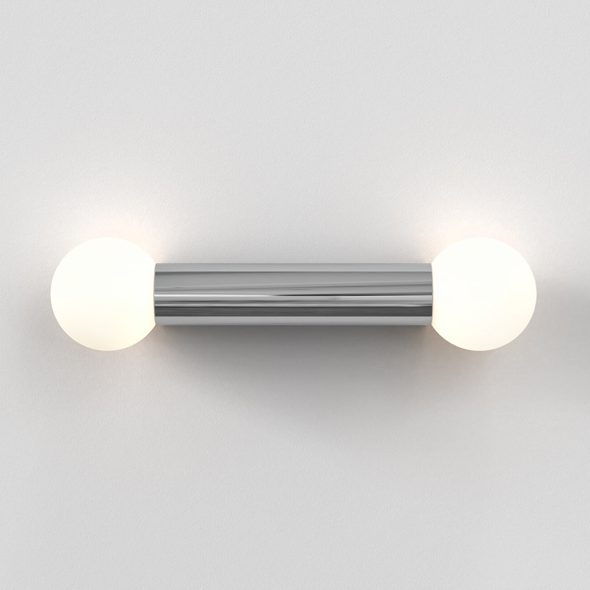 Ortona Wall Light, Double, Chrome, G9, IP44