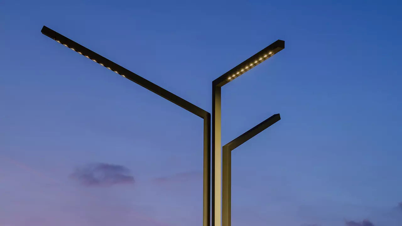 Palo Alto Floor, 2 Light, 310 cm, Brown, LED, 30W, On/Off, IP65