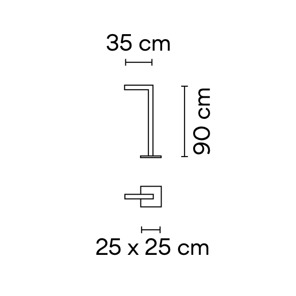 Palo Alto Floor, 1 Light, 90 cm, Green, LED, 4.4W, On/Off, IP65