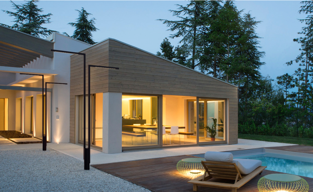 Palo Alto Floor, 1 Light, 280 cm, Green, LED, 15W, On/Off, IP65