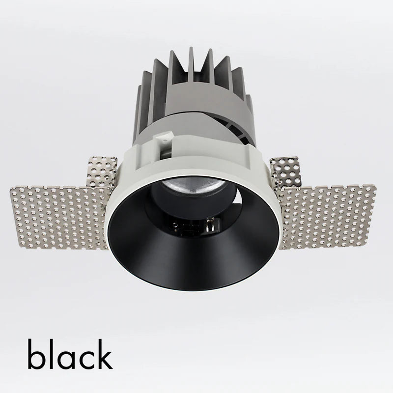 Performance Downlight, Small, 2G, Trimless, Round, Adjustable, Black, LED, Dim, IP40