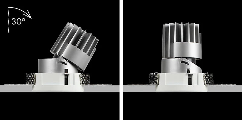 Performance Downlight, Small, Trimless, Round, Adjustable, White, VARIABLE LED, Dim, IP40