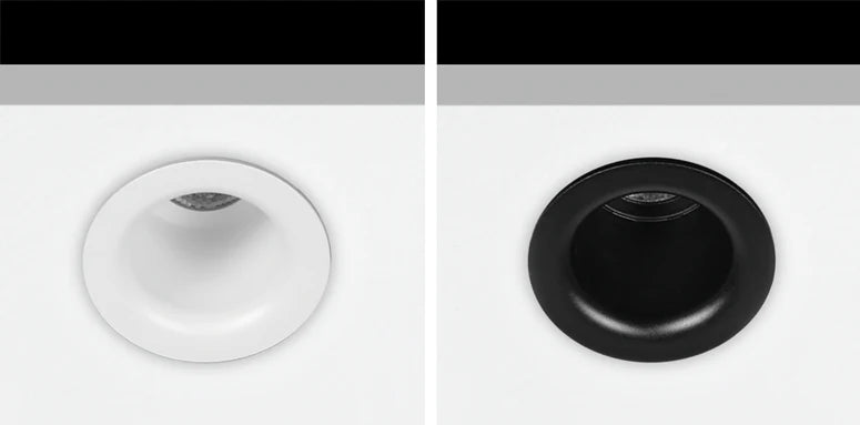 Piccolo 35 mm Downlight, Black, 1.5W, 120 Lumens, 2700K, LED, Dim, IP20