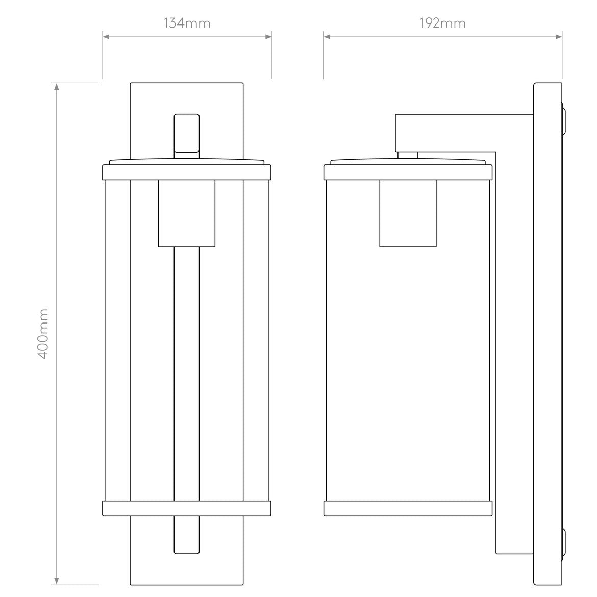 Pimlico Wall Light, E27, IP23