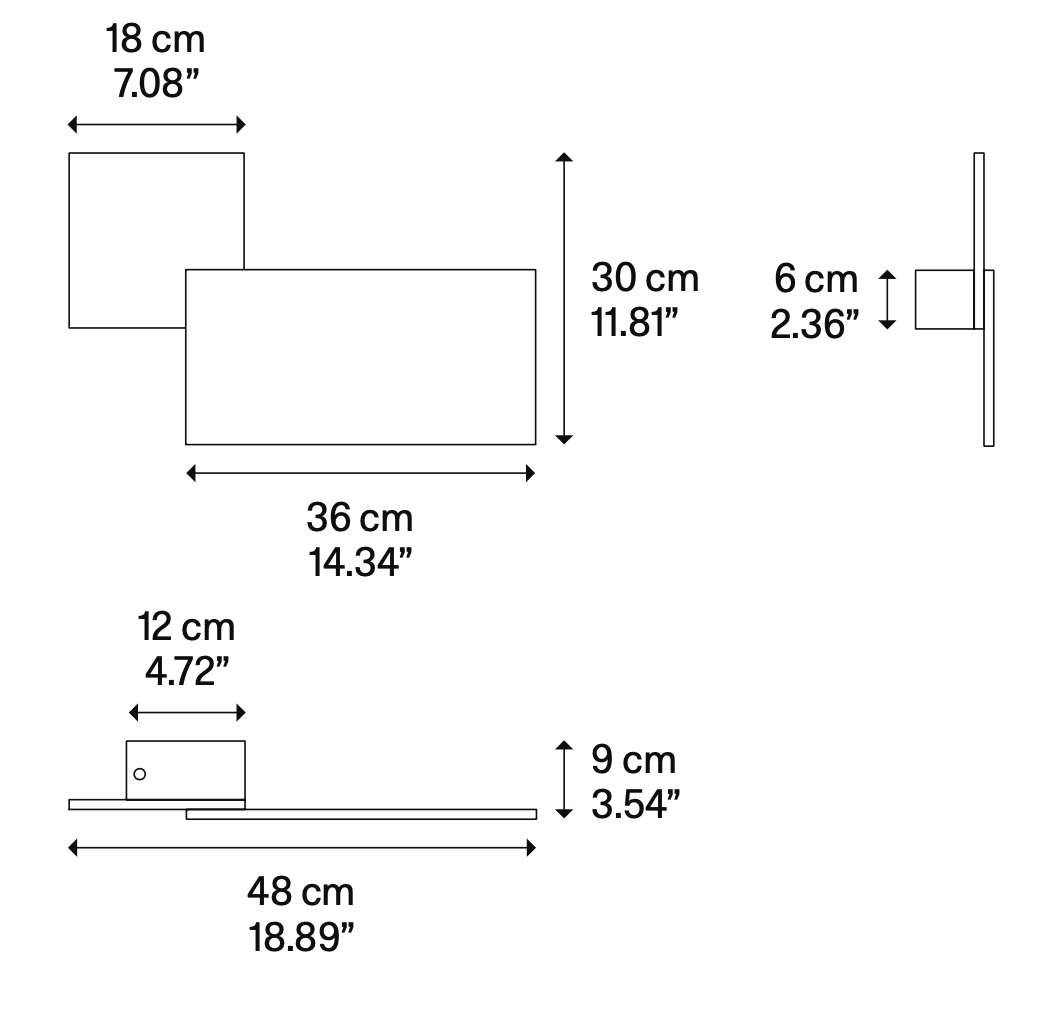 Puzzle Wall or Ceiling Light, Square, LED, Triac Dim, IP65
