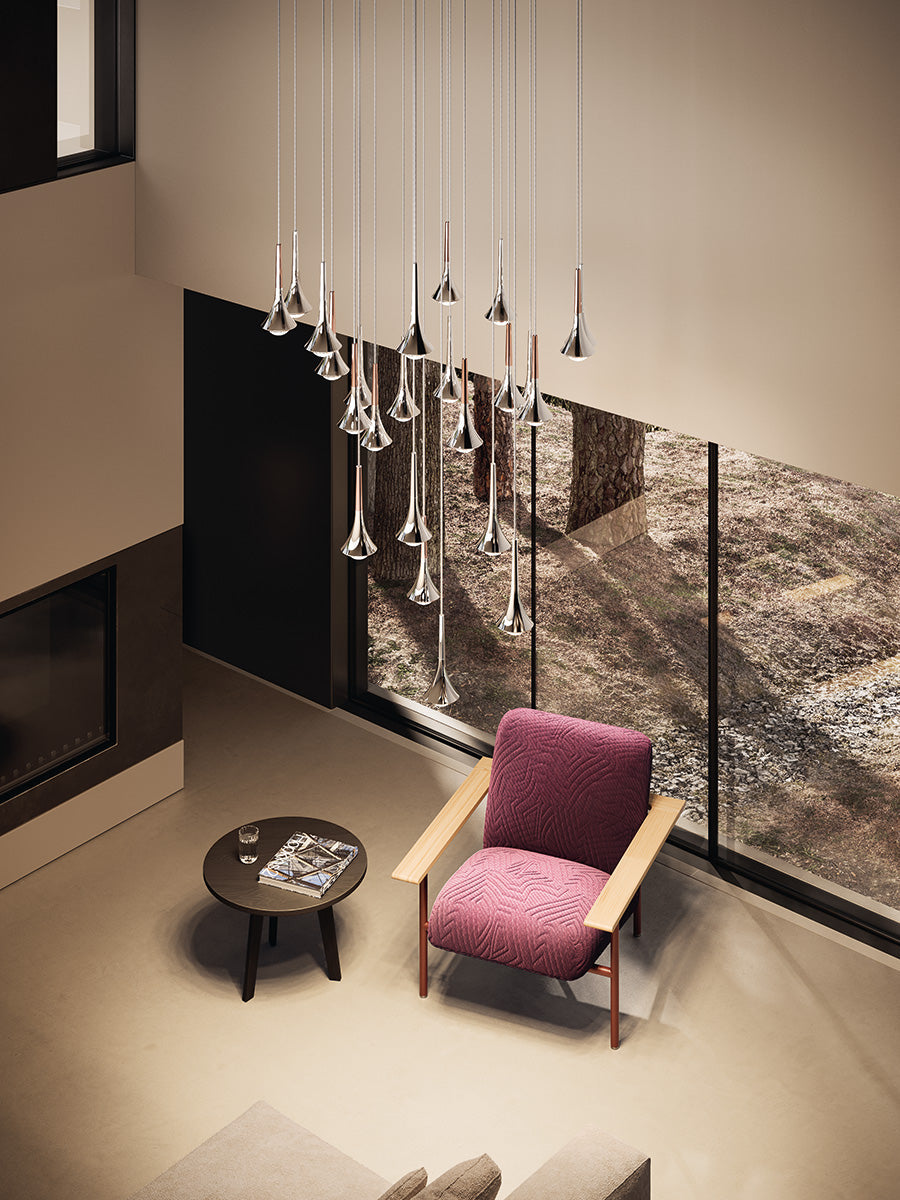 Rain Pendant, Chrome, LED, Triac Dim, IP20