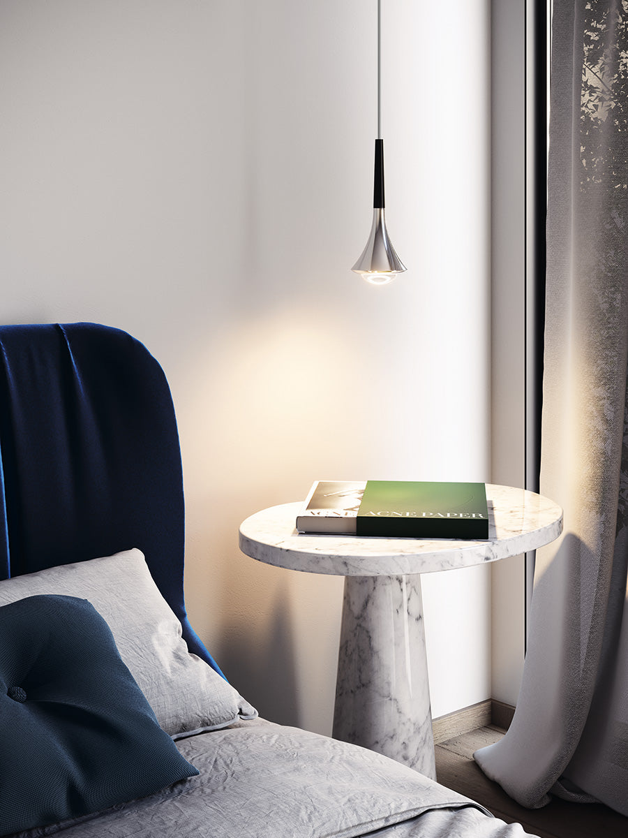 Rain Pendant, Black, LED, Triac Dim, IP20