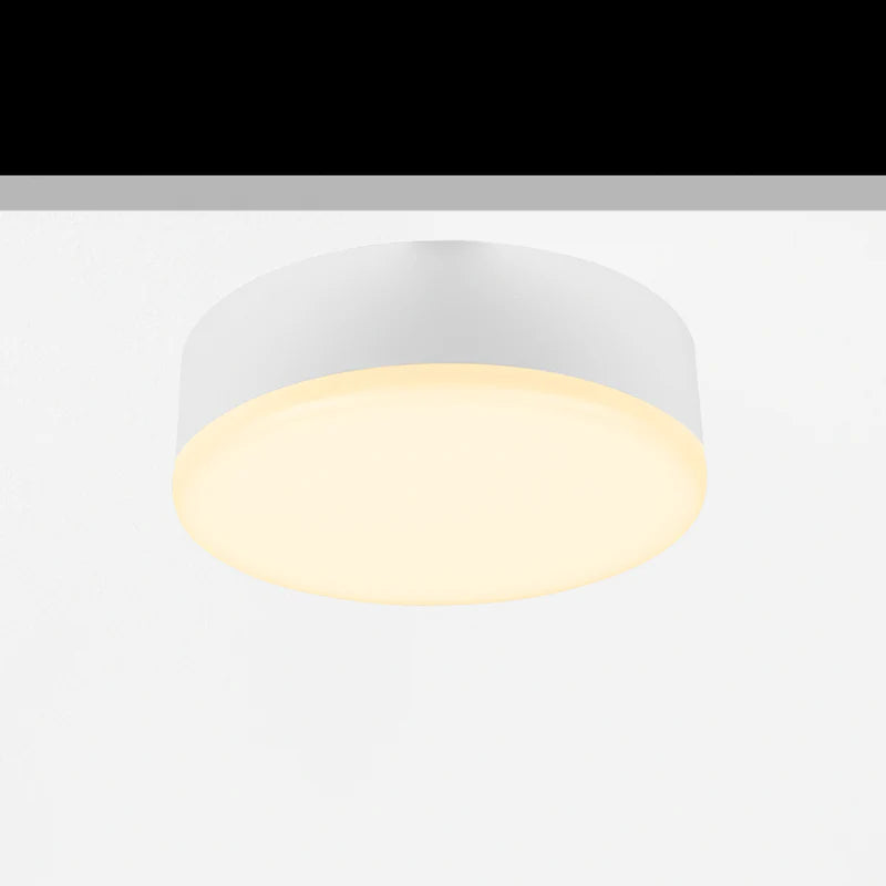 Sol Ceiling Light, Medium, Round, White, 11.5W, LED, Dim, IP54