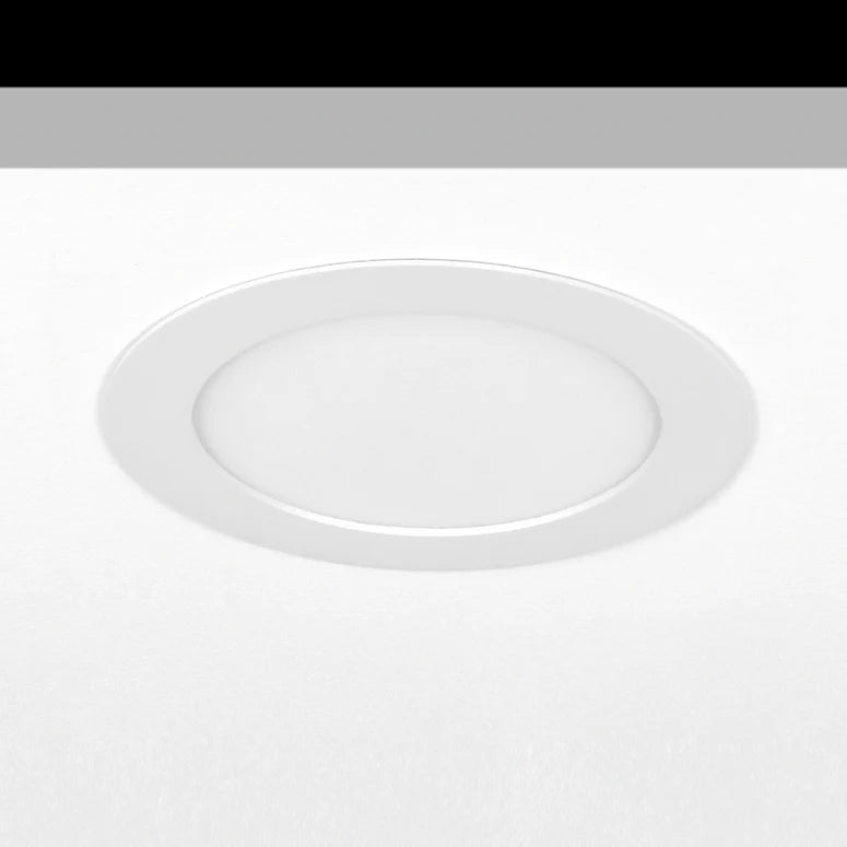 Sol Flush Downlight, Medium, Round, White, 9W, LED, Dim, IP40