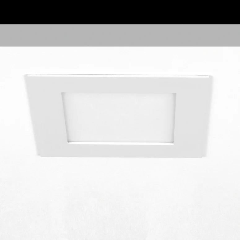 Sol Flush Downlight, Medium, Square, White, 18W, LED, Dim, IP40