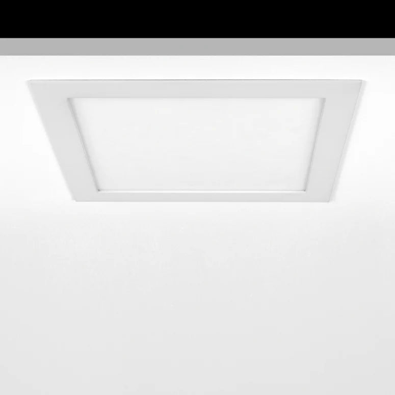 Sol Flush Downlight, XL, Square, White, 26W, LED, Dim, IP40