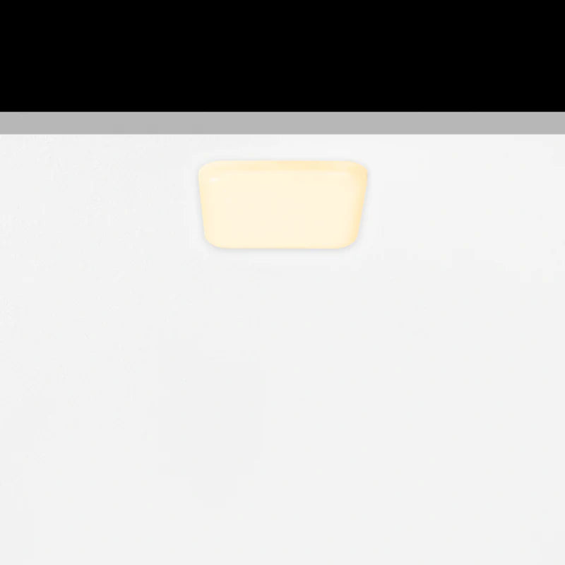 Sol Semi-Flush Downlight, XS, Square, White, 4.5W, LED, On/Off, IP54