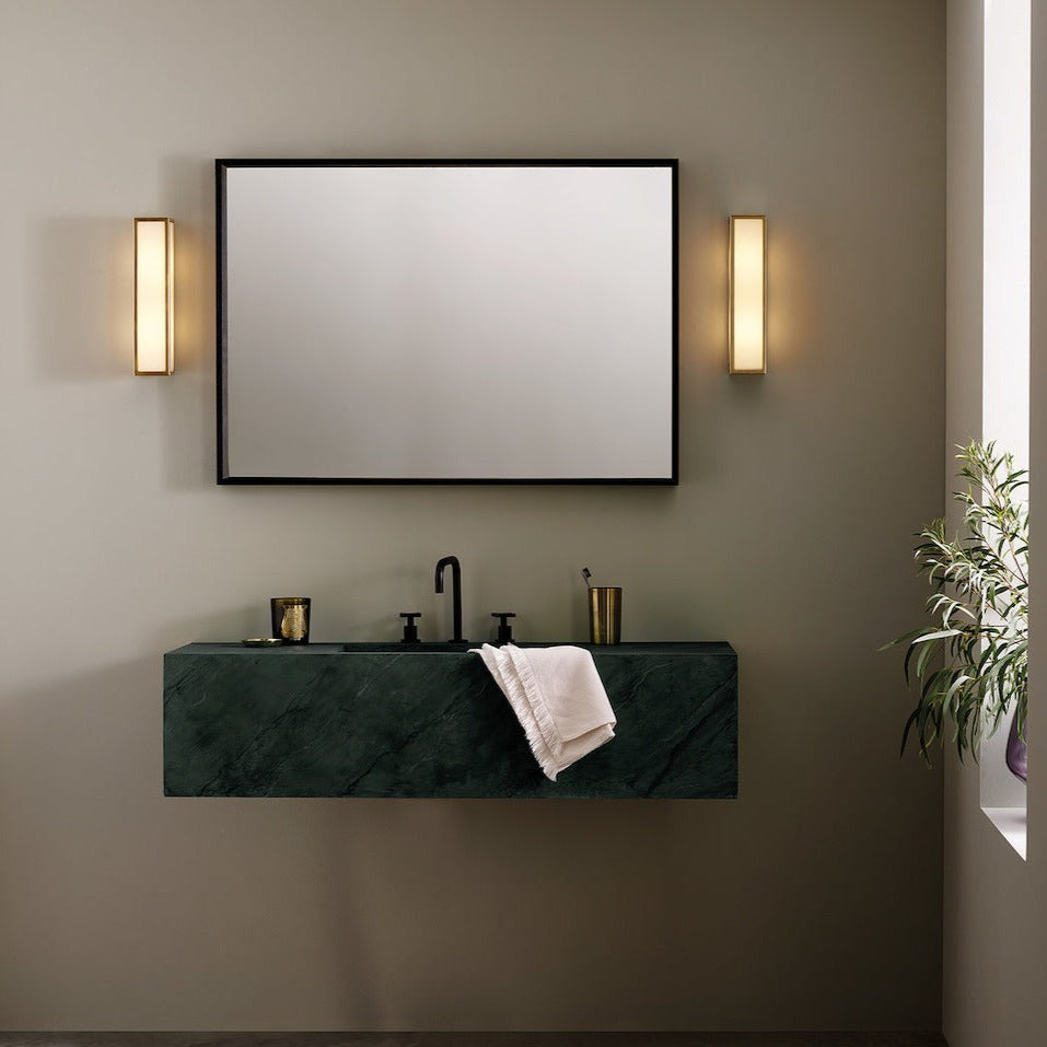 Salerno Wall Light, Black, E14, IP44