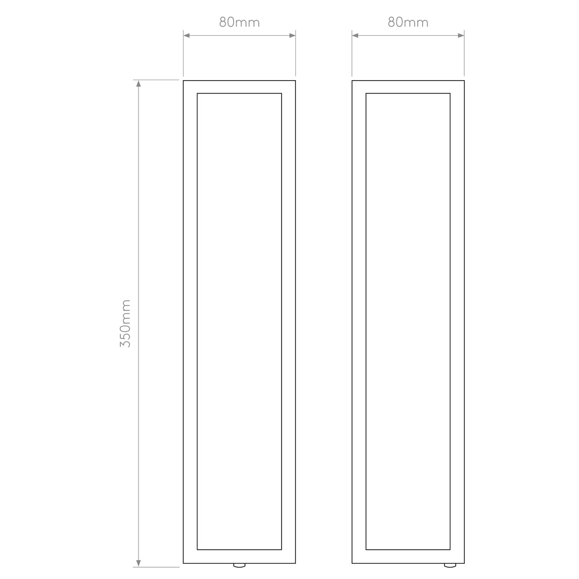 Salerno Wall Light, Black, E14, IP44